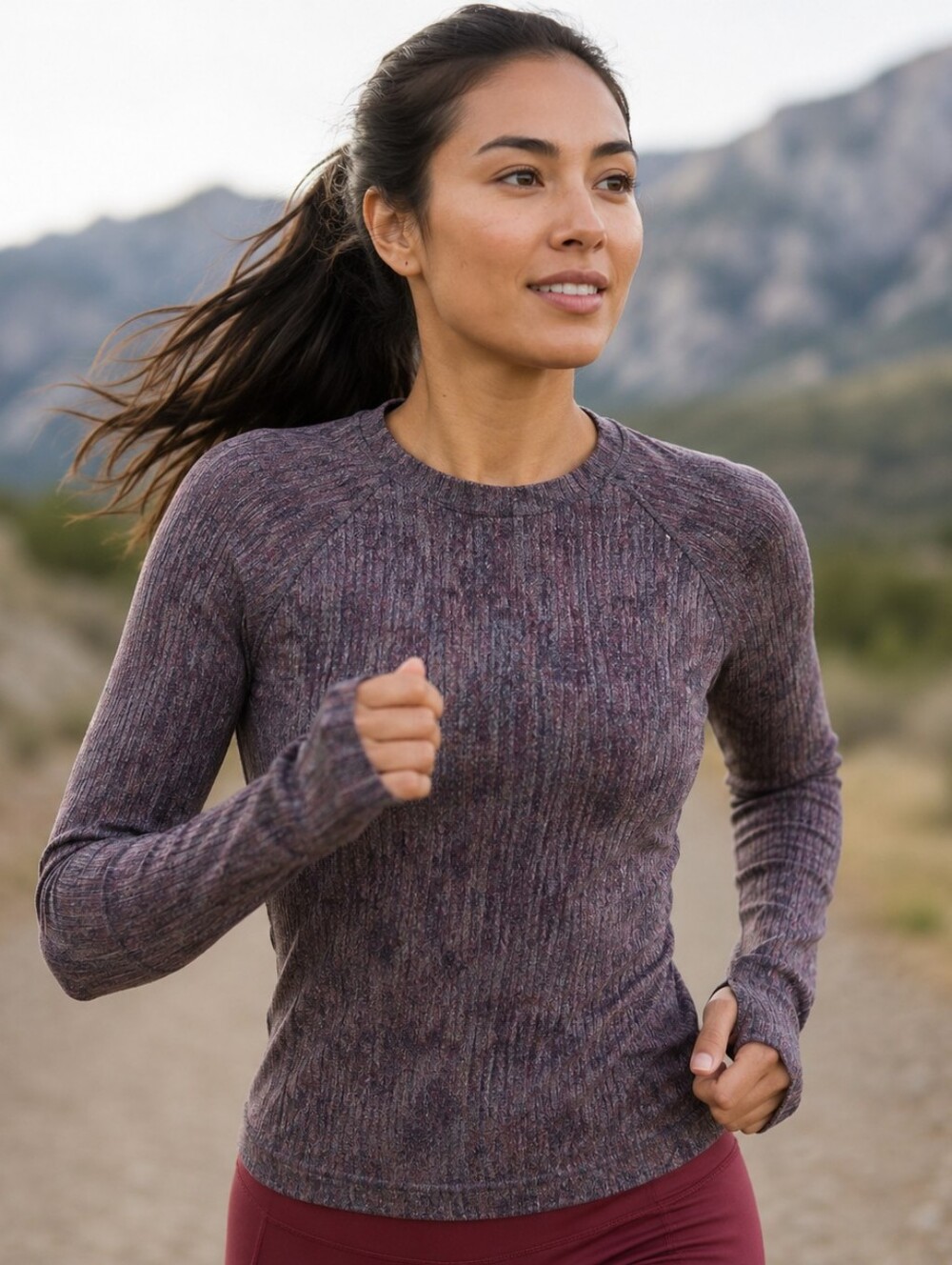 LULULEMON "Its Rulu Run" Long Sleeve Data Rush Shirt | L